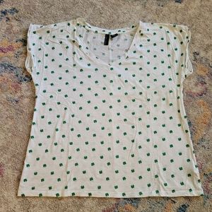 4 leaf clover tee